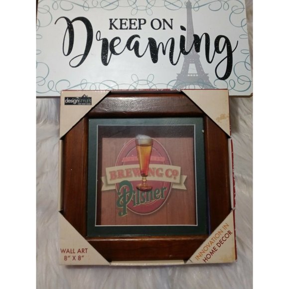 Atlantic Brewing Co Pilsner Shadow Box Wall Art 8" - Picture 6 of 10